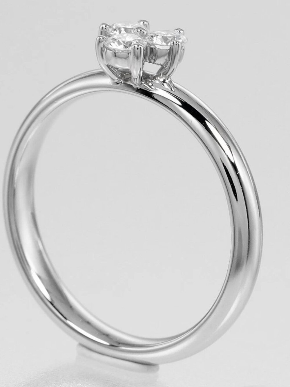 TIFFANY&Co. Aria Ring Pt950Platinum/diamond #4.5(US Size) 3.7g Women - Picture 4 of 9